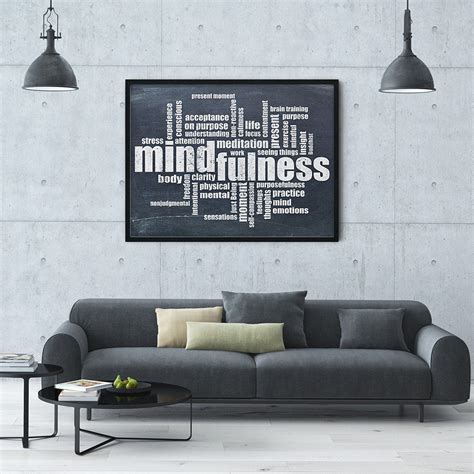 Meditation Wall Art Mindfulness Moment Mindful Walls