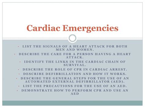 Ppt Cardiac Emergencies Powerpoint Presentation Free Download Id