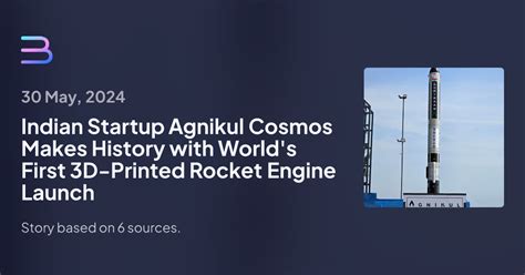 Indian Startup Agnikul Cosmos Makes History With World S First D