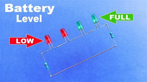 Simple Battery Level Indicator Circuit Diagram