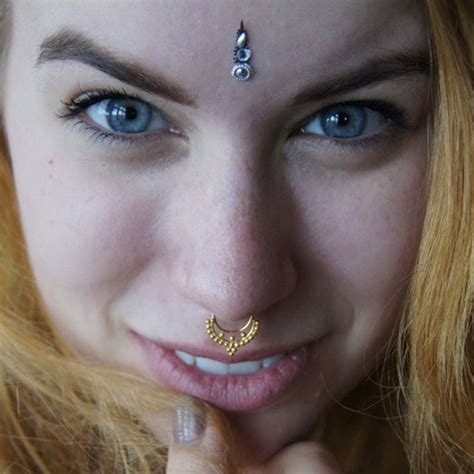 Fake Septum Ring Faux Septum Ring Fake Piercing Clip On Etsy