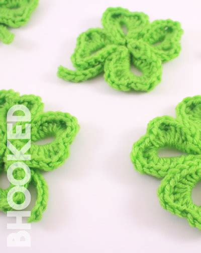 Lucky Leaf Clover Crochet Patterns Oombawka Design Crochet Clover