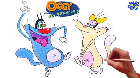 Oggy Drawing How To Draw Oggy And Olivia Oggy And The Cockroaches