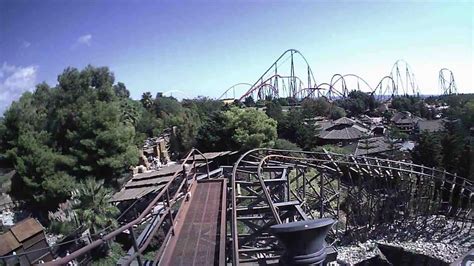 El Diablo Port Aventura Ultra Wide Angle Pov Roller Coaster Ride