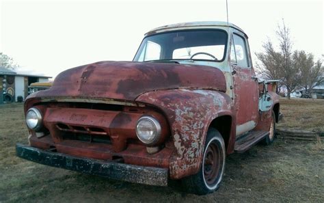 1954 Ford F100 12 Half Ton Pickup Shop Truck Hot Rat Rod Project Runs