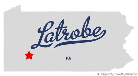 Map of Latrobe, PA, Pennsylvania