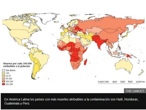 El Mapa Que Muestra Dónde Muere Más Gente Por La Contaminación