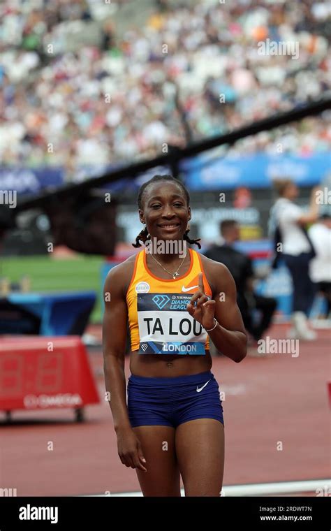 Marie-Josée TA LOU after winning the 100m in the Wanda Diamond League ...