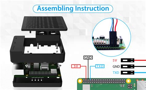 Mua Geeekpi Case For Raspberry Pi Pi Fan Abs Case With Pwm Cooling