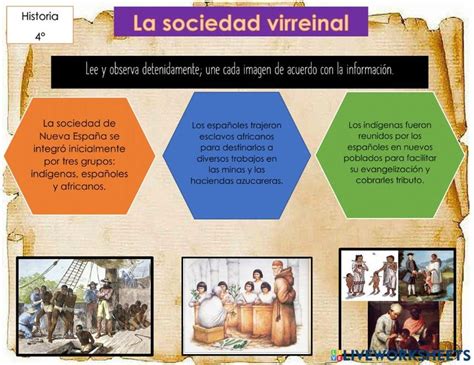 Ficha De La Sociedad Virreinal Fichas Evangelizacion Sociedad