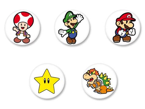 Lot Pack Badge Button Super Mario Bros Nintendo Luigi Yoshi Retro