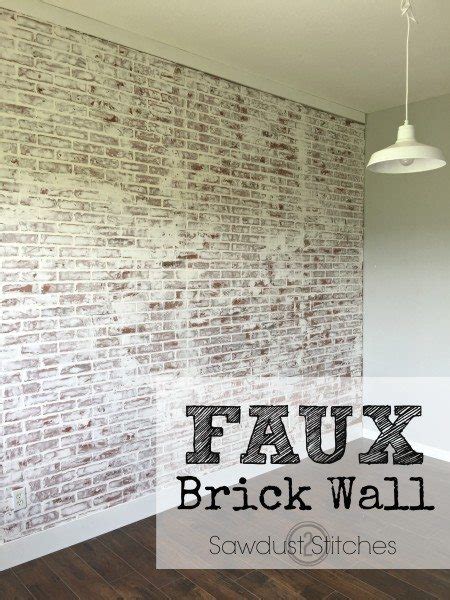 DIY German Schmear Over Fake Brick Paneling 43 OFF