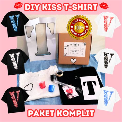 Jual Kiss Tshirt Diy Kit Inisial Nama Kaos Kiss Tshirt Kiss T Shirt Kiss Diy Baju Kiss