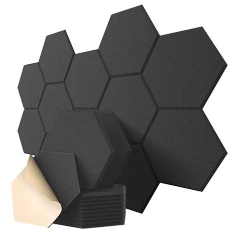 Self Adhesive Hexagon Polyester Fiber Acoustic Panels Decorative