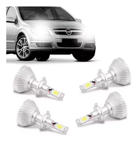 Kit Lampada Xenon Super Led Vectra Gt Farol E Milha 6000k