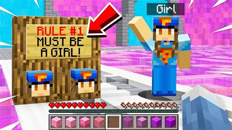 I Joined A Girls Only Minecraft Server Youtube