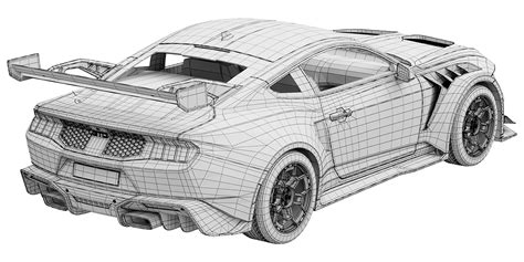 Car Ford Mustang Gtd 2025 Blender Market