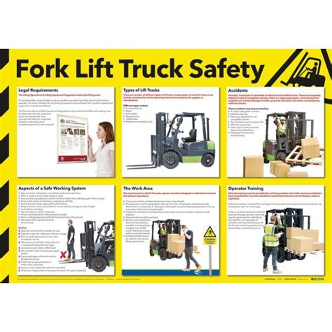 Fork Lift Truck Workplace Safety Poster