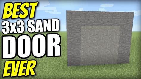 Minecraft Bedrock 3x3 Sand Door 🚪 Tutorial 🚪 Ps4 Mcpe Xbox