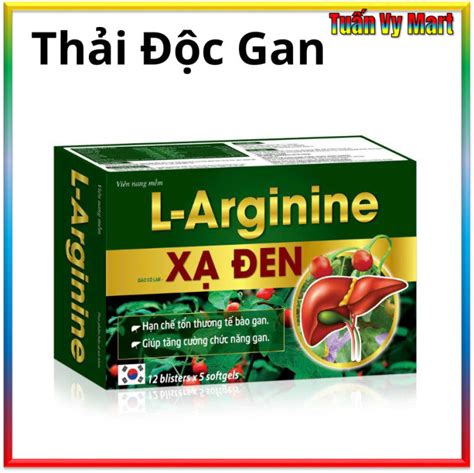 Viên Uống Giải Độc Gan L Arginin Xạ Đen Hạn Chế Tổn Thương Tế Bào Gan