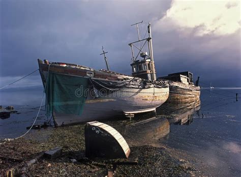 Fishing boats after storm stock photo. Image of scenics - 23254802