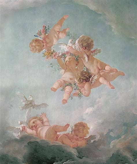 Cherubs Wallpaper Fresco In 2019 Renaissance Art Aesthetic Painting