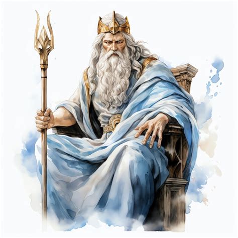 Premium AI Image The God Zeus Illustration Illustration