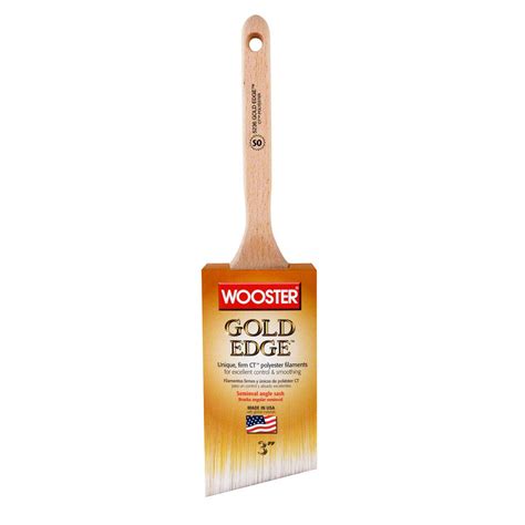 Wooster In Gold Edge Polyester Semi Oval Angle Sash Brush