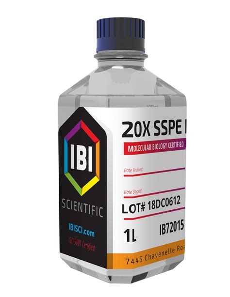 Ibi 20x Sspe Buffer Concentrate 1l Pro Lab Supply Corp