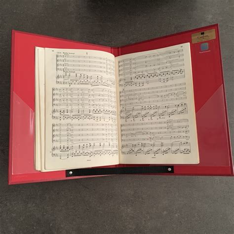 Porte partitions Cantate Modèle Classique Rouge