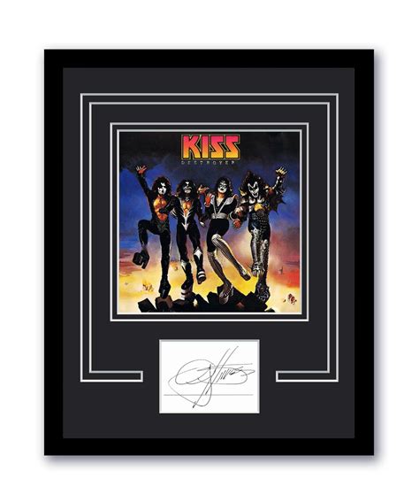 Kiss Destroyer Gene Simmons Autographed Signed 11x14 Framed Photo Acoa