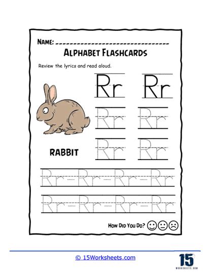 Alphabet Flashcards Worksheets - 15 Worksheets.com