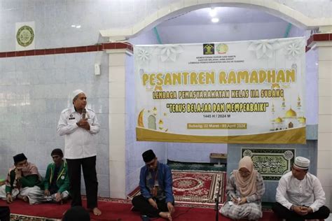 Tingkatkan Keimanan Dan Ketaqwaan Lapas Kelas Iia Subang Gelar