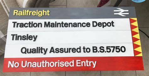 Railfreight Distribution Depot Sign With Your Own Depot Name Included