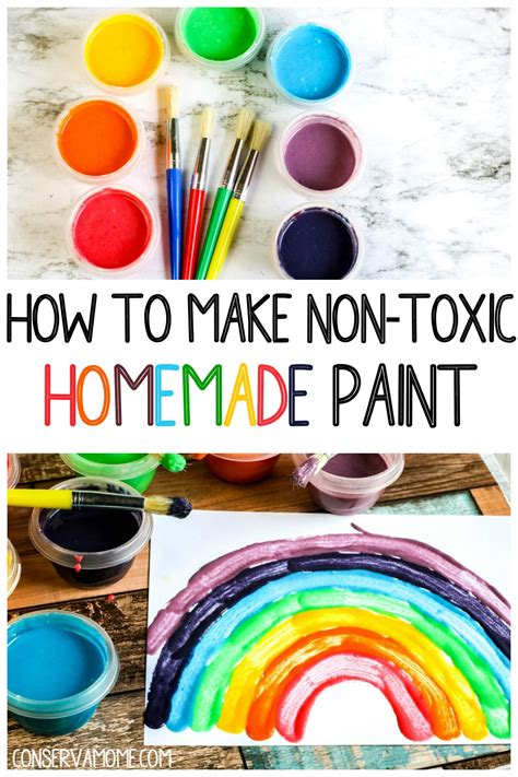 How to make Non-Toxic Homemade Kids Paint - Easy paint recipe