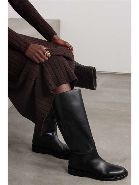 LEGRES 80 leather knee boots | NET-A-PORTER