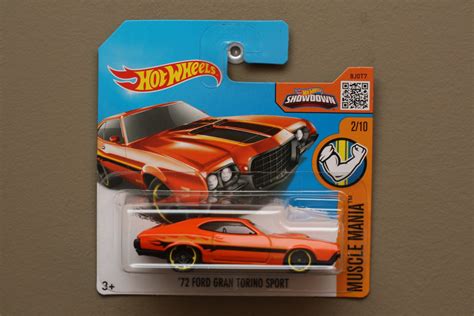 Hot Wheels 2016 Muscle Mania 72 Ford Gran Torino Sport Orange