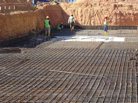 Steel Reinforcement Bars Are Arranged According To The Structural