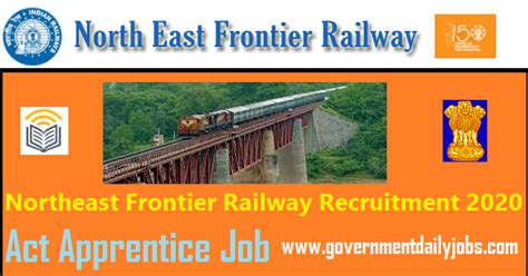 RRC NFR APPRENTICE RECRUITMENT 2020 4499 RAILWAY JOBS Government