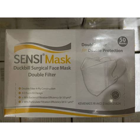 Jual Masker Sensi Duckbill Ply Double Filter Pcs Shopee Indonesia