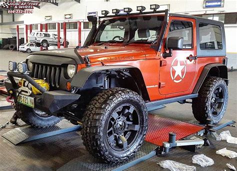 Jeep Wrangler XD Series XD811 Rockstar 2 Satin Black And Black Inserts