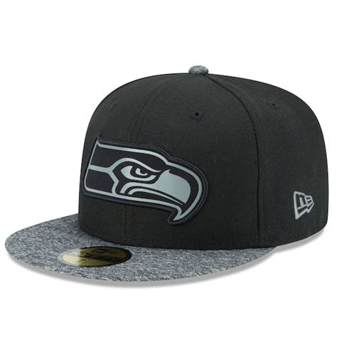 Men's Seattle Seahawks New Era Black/Gray NFL Collection 59FIFTY Fitted ...