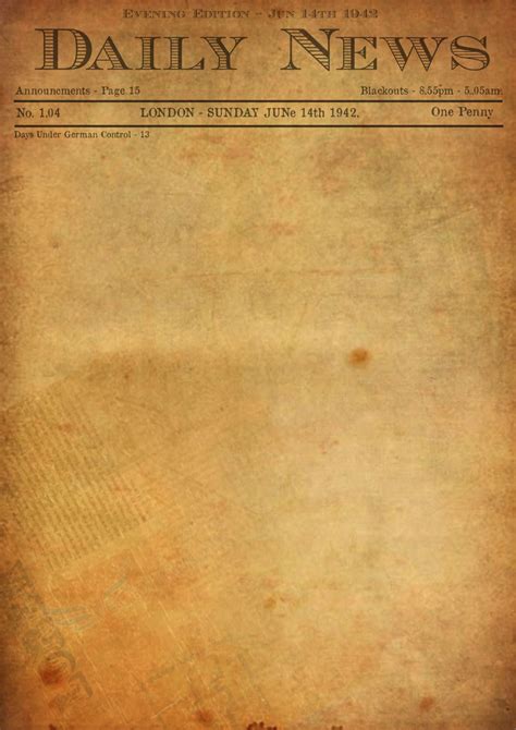 Old Blank Newspaper Template 1 TEMPLATES EXAMPLE TEMPLATES