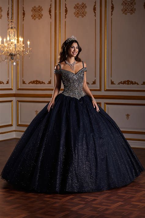 Dark Turquoise And Black Quinceanera Dresses