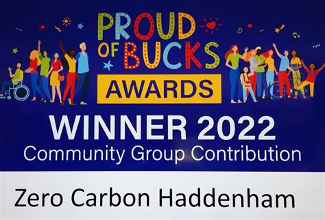 Proud of Bucks Awards – Zero Carbon Haddenham