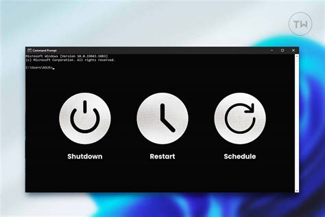 How To Shutdown Restart Schedule Windows 10 With Cmd Techwiser