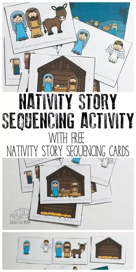 Printable Nativity Story Sequencing