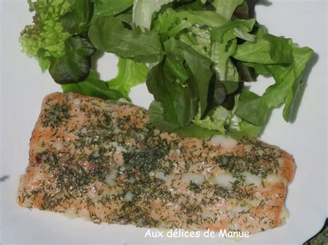 Pavés de saumon marinés à l huile au citron et aneth à la plancha