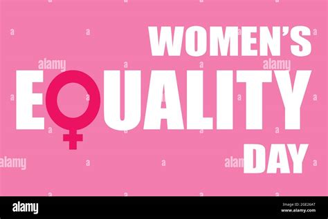 Womens Equality Day Banner Or Poster August 26th Stock Vector Image