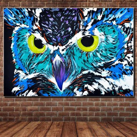 Abstract Owl Painting at PaintingValley.com | Explore collection of ...